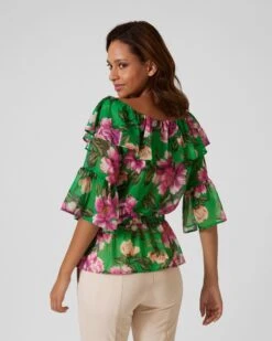 Chiffonbluse Mit Carmen-Ausschnitt -Modegeschäft 59817400 871f561e fad7 11ed 9169 5a72d431453d pics2080