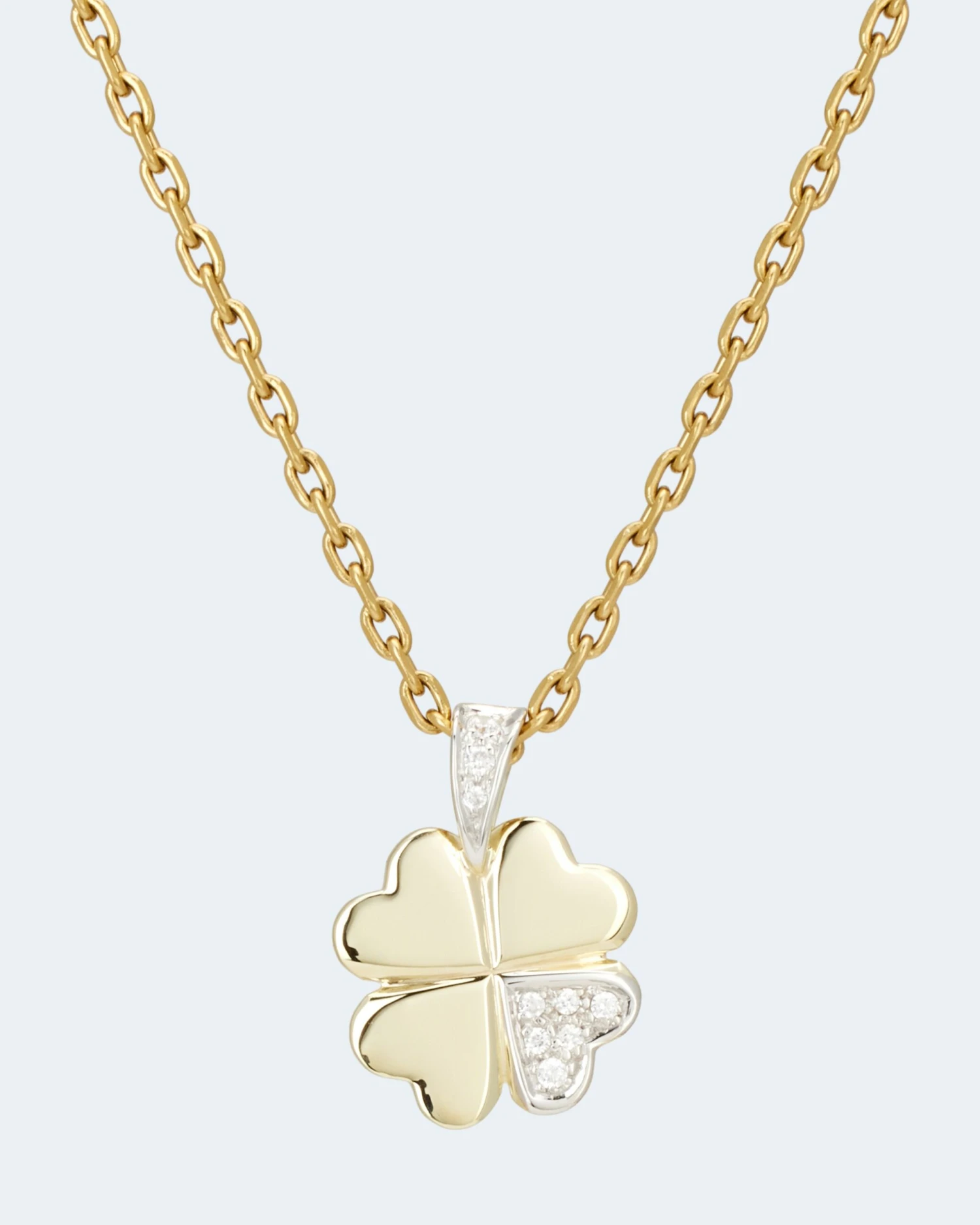 Brillantanhänger "Kleeblatt" Ca. 0,08 Ct 4 Brillantanhänger "Kleeblatt" Ca. 0,08 Ct – Bild 2