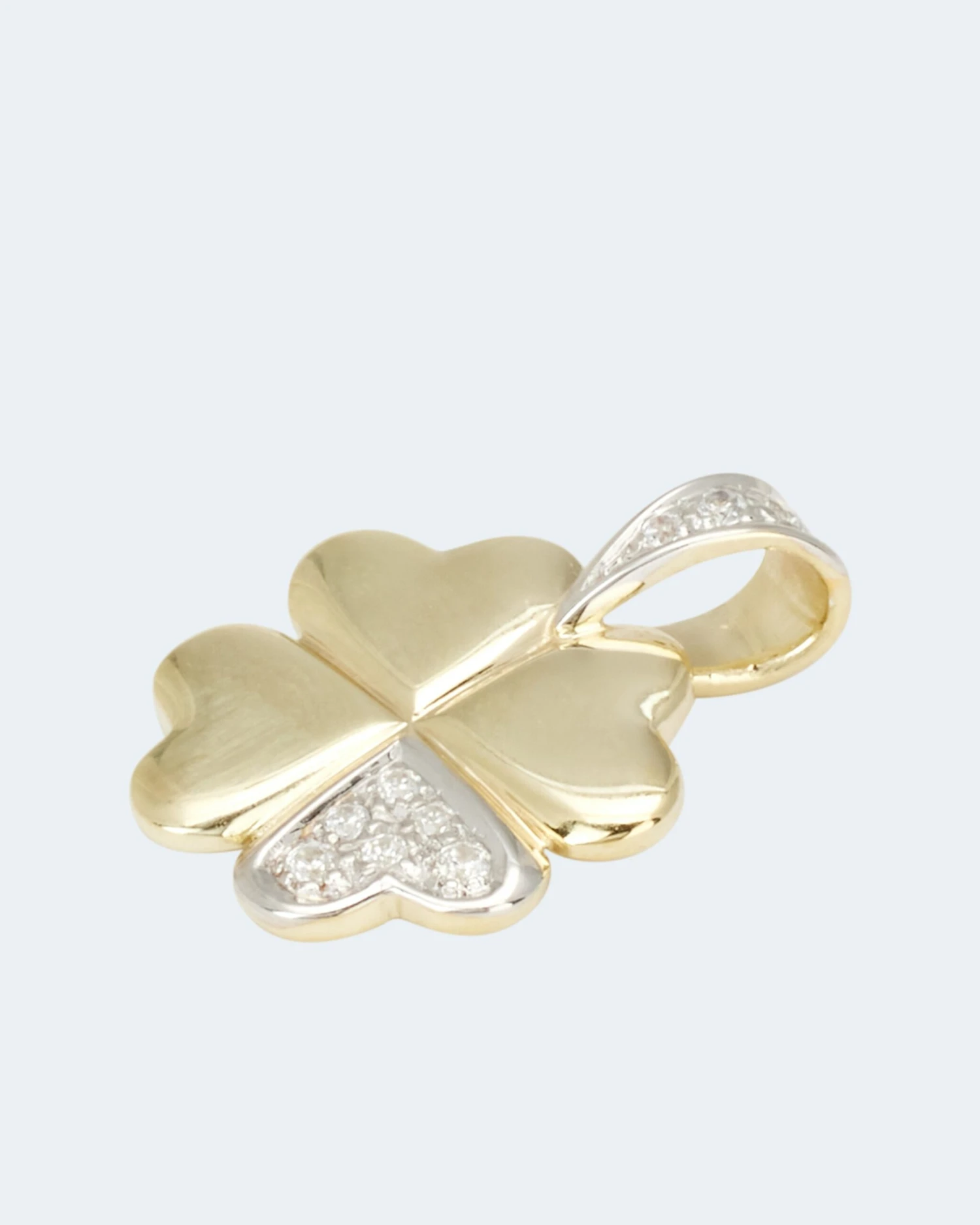 Brillantanhänger "Kleeblatt" Ca. 0,08 Ct 5 Brillantanhänger "Kleeblatt" Ca. 0,08 Ct – Bild 3