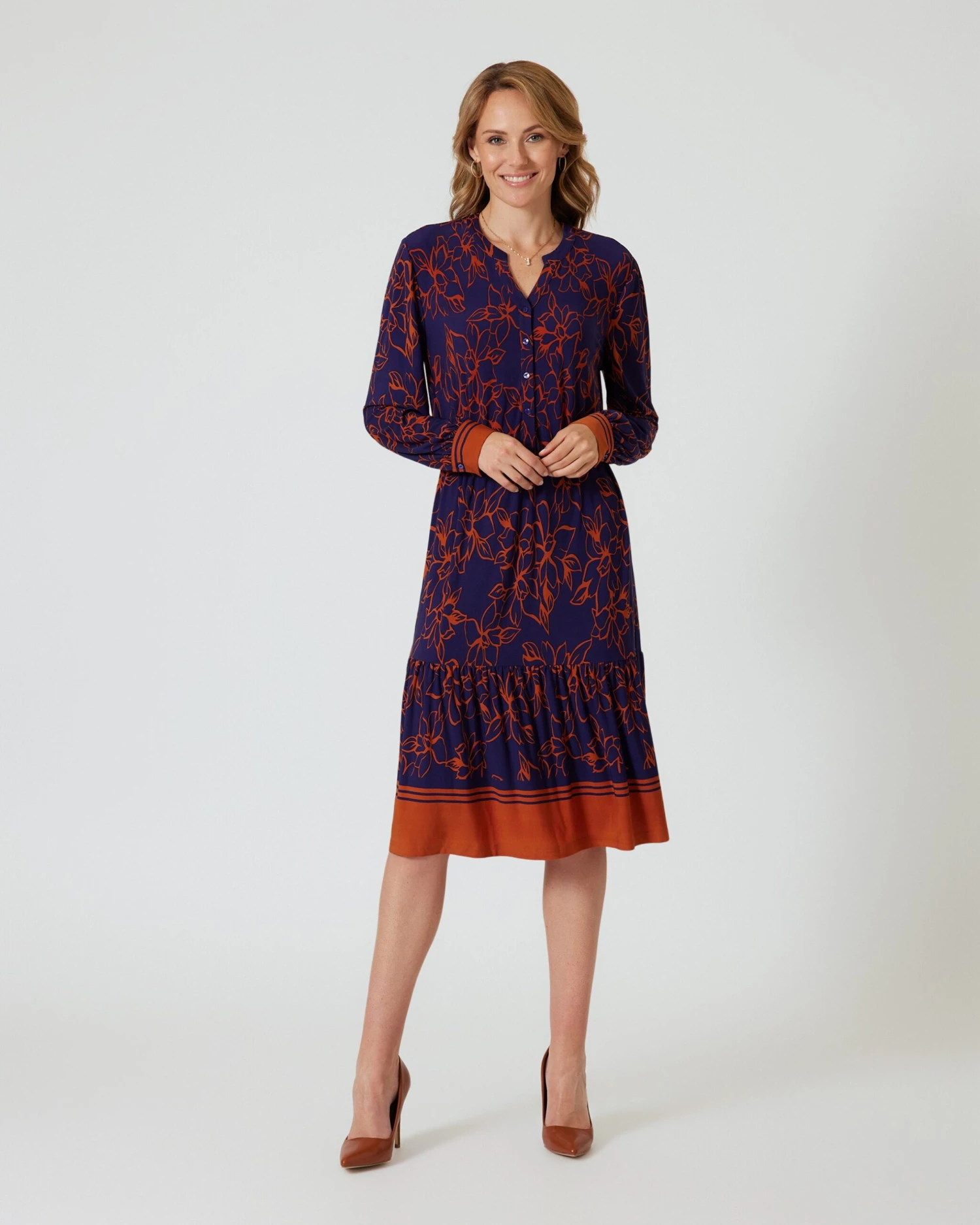 Kleid Mit Blumendruck 4 Kleid Mit Blumendruck – Bild 2