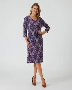 Jerseykleid Mit 3D-Paisley-Druck