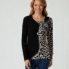 Classic Pullover "Leo-Ketten-Print"