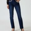 Jeans Mit Schmucksteinapplikation
