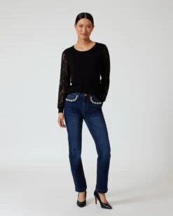 Jeans Mit Schmucksteinapplikation -Modegeschäft 59826908 6cfd3849 08ef 11ee 9169 5a72d431453d pics2080