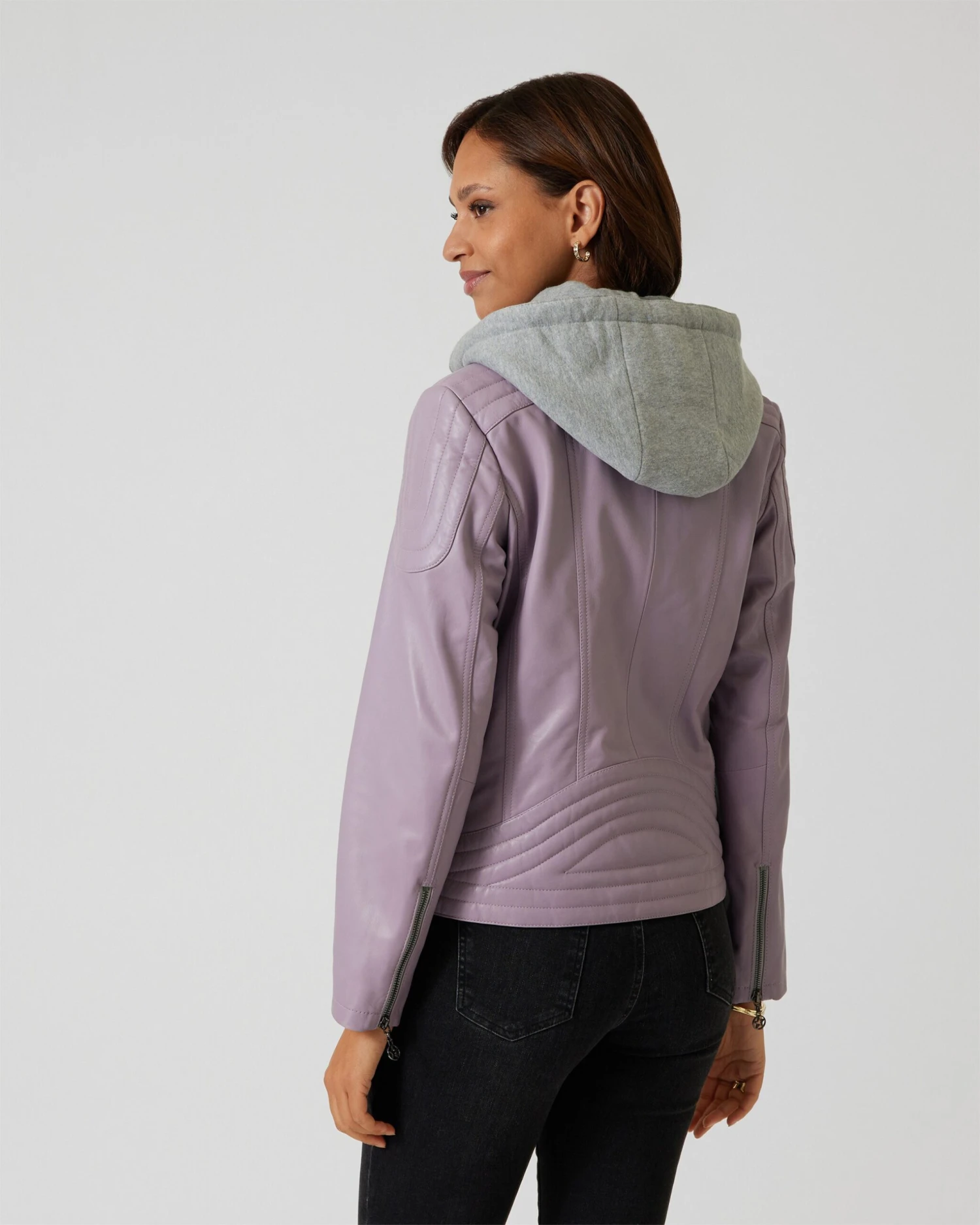 Lederjacke Mit Kapuze 6 Lederjacke Mit Kapuze – Bild 4