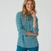 Tunika-Bluse Mit Grafikmuster