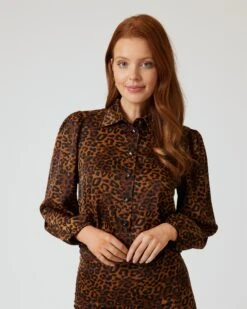 Bluse Mit Leoprint