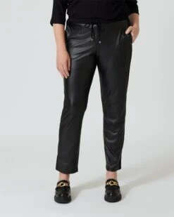 Jogpant In Leder-Optik