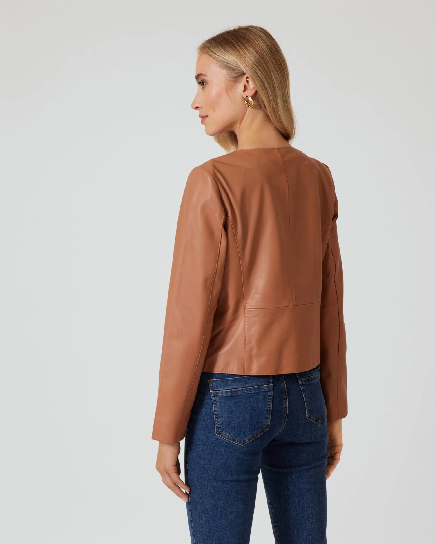 Lederjacke Mit Flecht-Applikation 6 Lederjacke Mit Flecht-Applikation – Bild 4