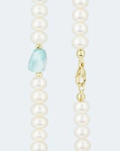 Collier Mit Larimar, SWZ-Perle Und Hämatit -Modegeschäft 59842269 19c8664a 1eea 11ee 8f6f 5a72d431453d pics2080
