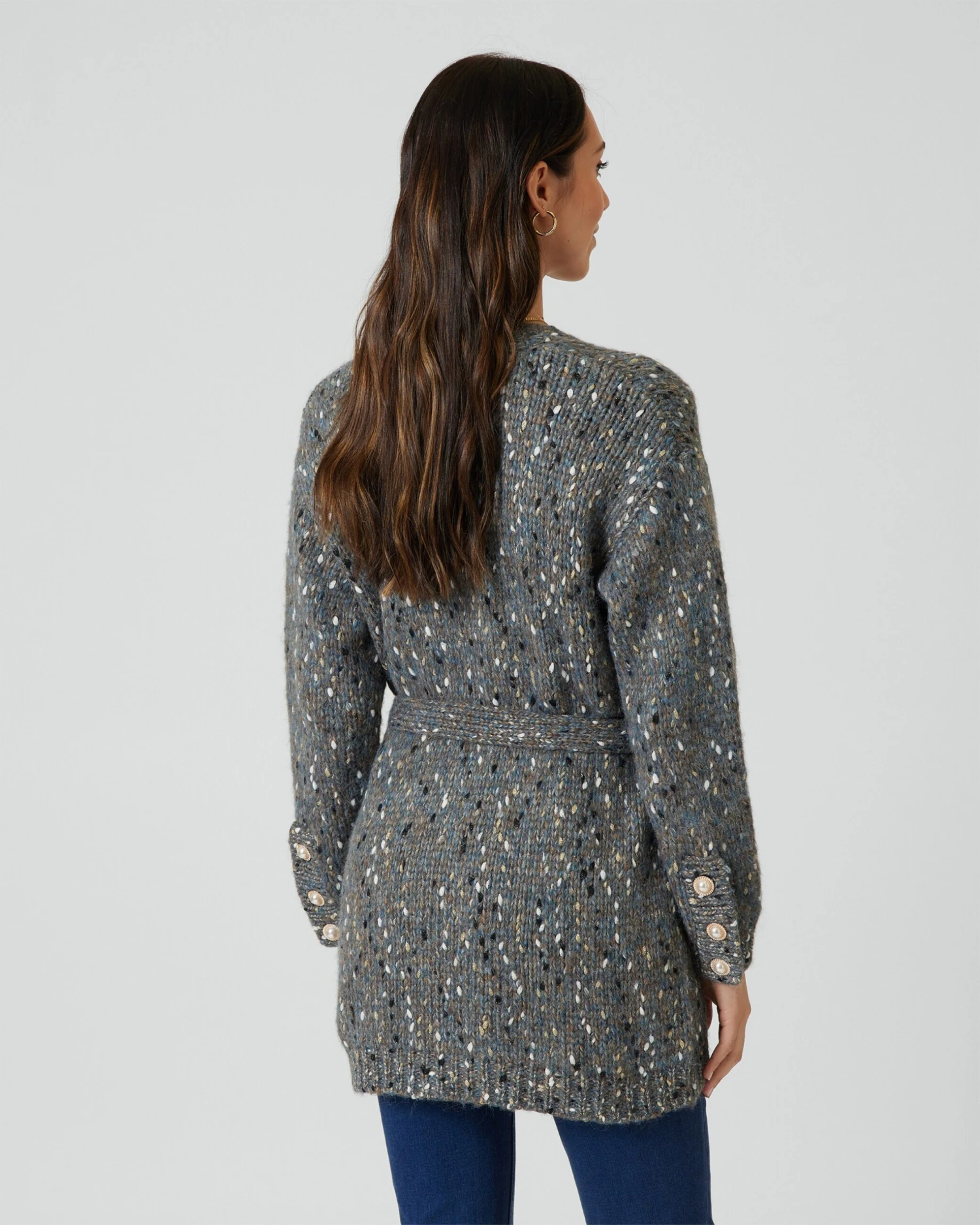 Cardigan Mit Goldjacquard 6 Cardigan Mit Goldjacquard – Bild 4