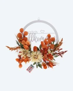 Modegeschäft 7 LED-Türkranz "Willkommen"