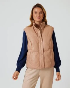 Steppweste Aus Veganem Leder