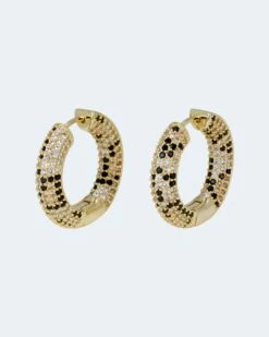 Leo-Creolen Mit Zirkonia