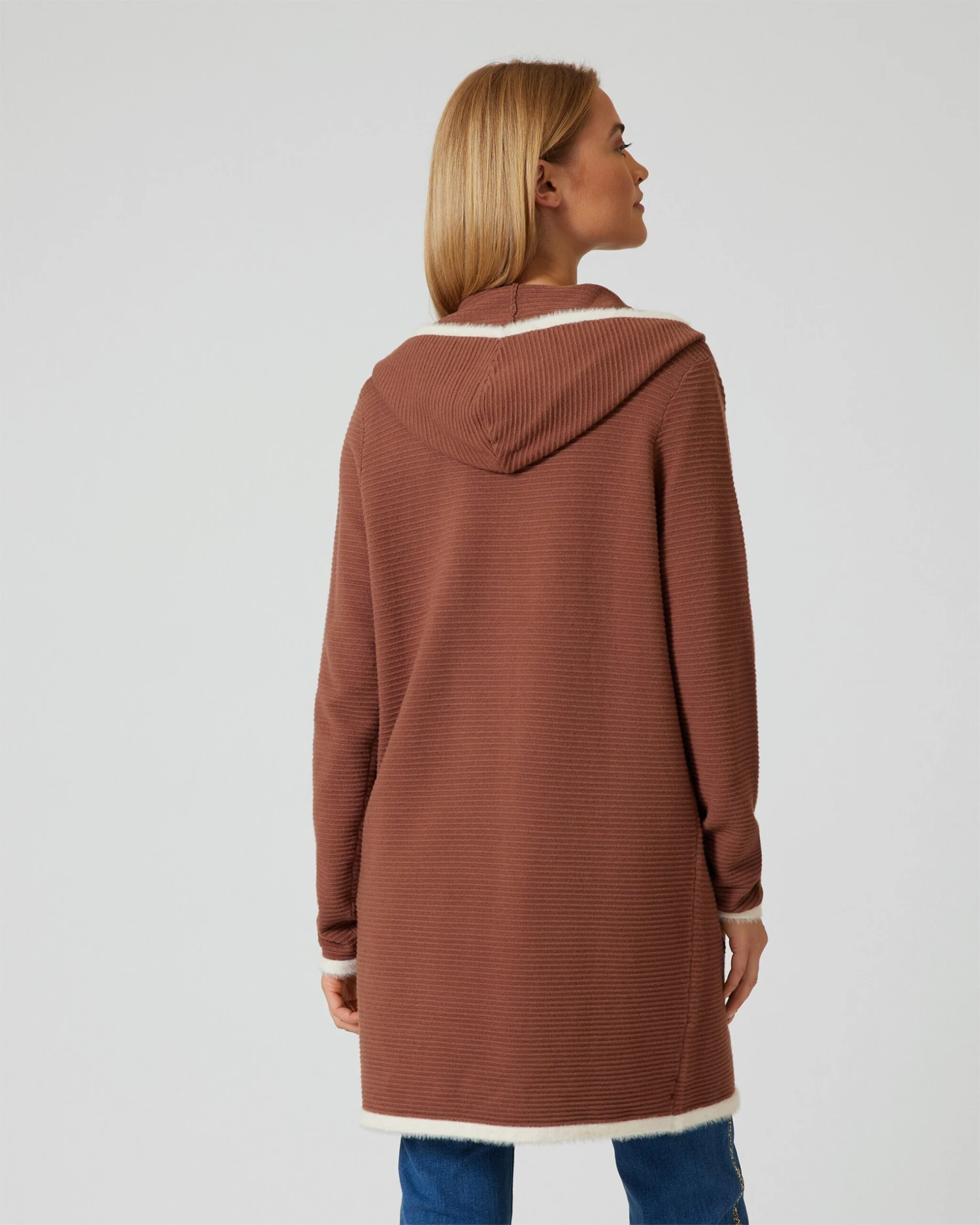 Cardigan Mit Flauschkontrastkante 8 Cardigan Mit Flauschkontrastkante – Bild 6