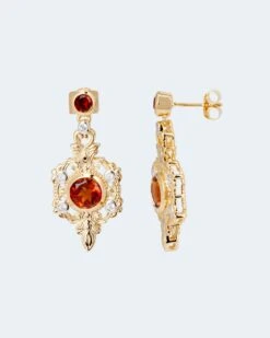 Ohrstecker Mit Madeira Citrin