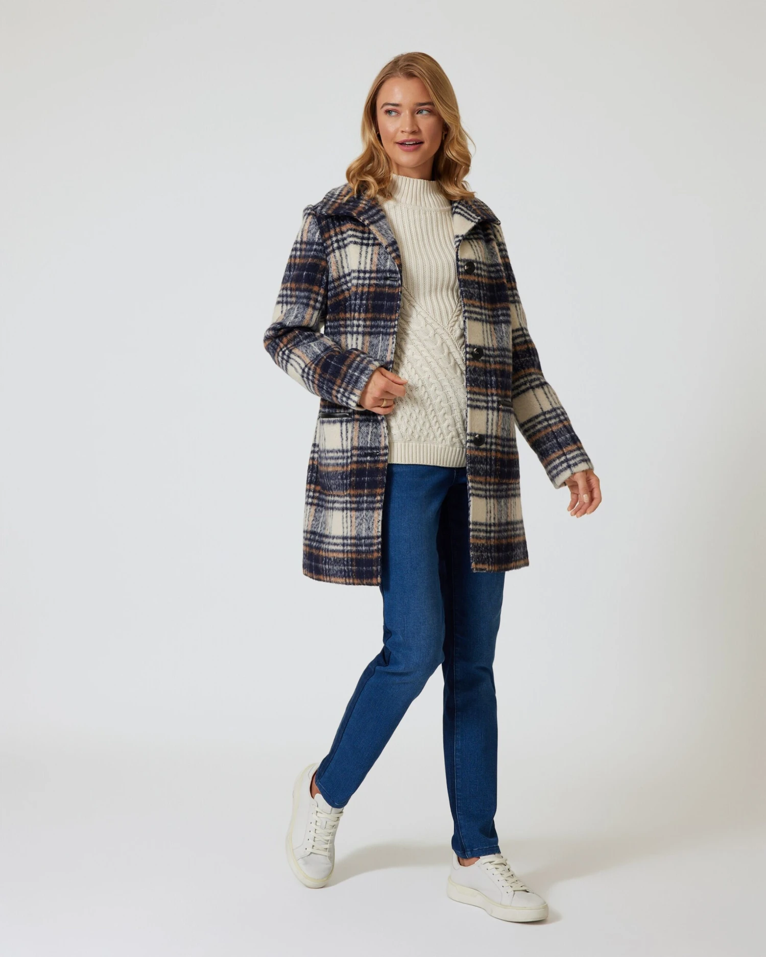 Karomantel Mit Wollanteil 8 Karomantel Mit Wollanteil – Bild 6