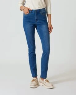 5-Pocket-Jeans Mit Kontrastdetails