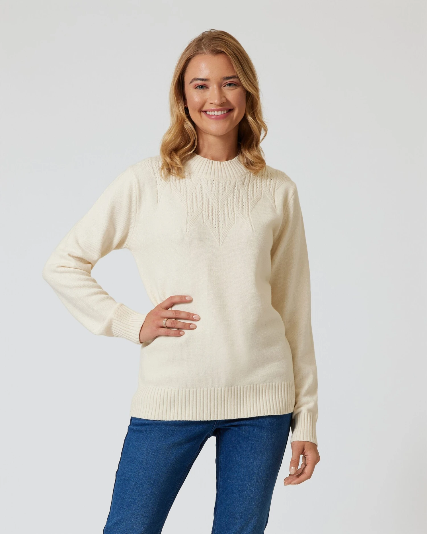Pullover Mit Norweger-Struktur 4 Pullover Mit Norweger-Struktur – Bild 2