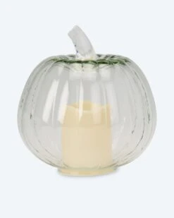 Modegeschäft 17 Glaskürbis Mit LED-Kerze