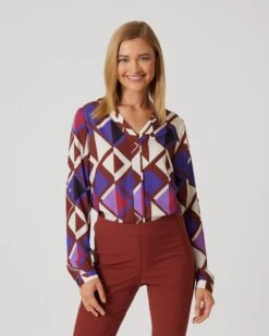 Bluse "Thea" Mit Print