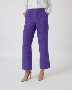 Hose Im Bouclé-Stil