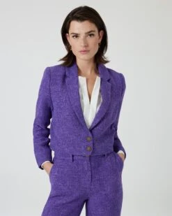 Blazer Im Bouclé-Stil