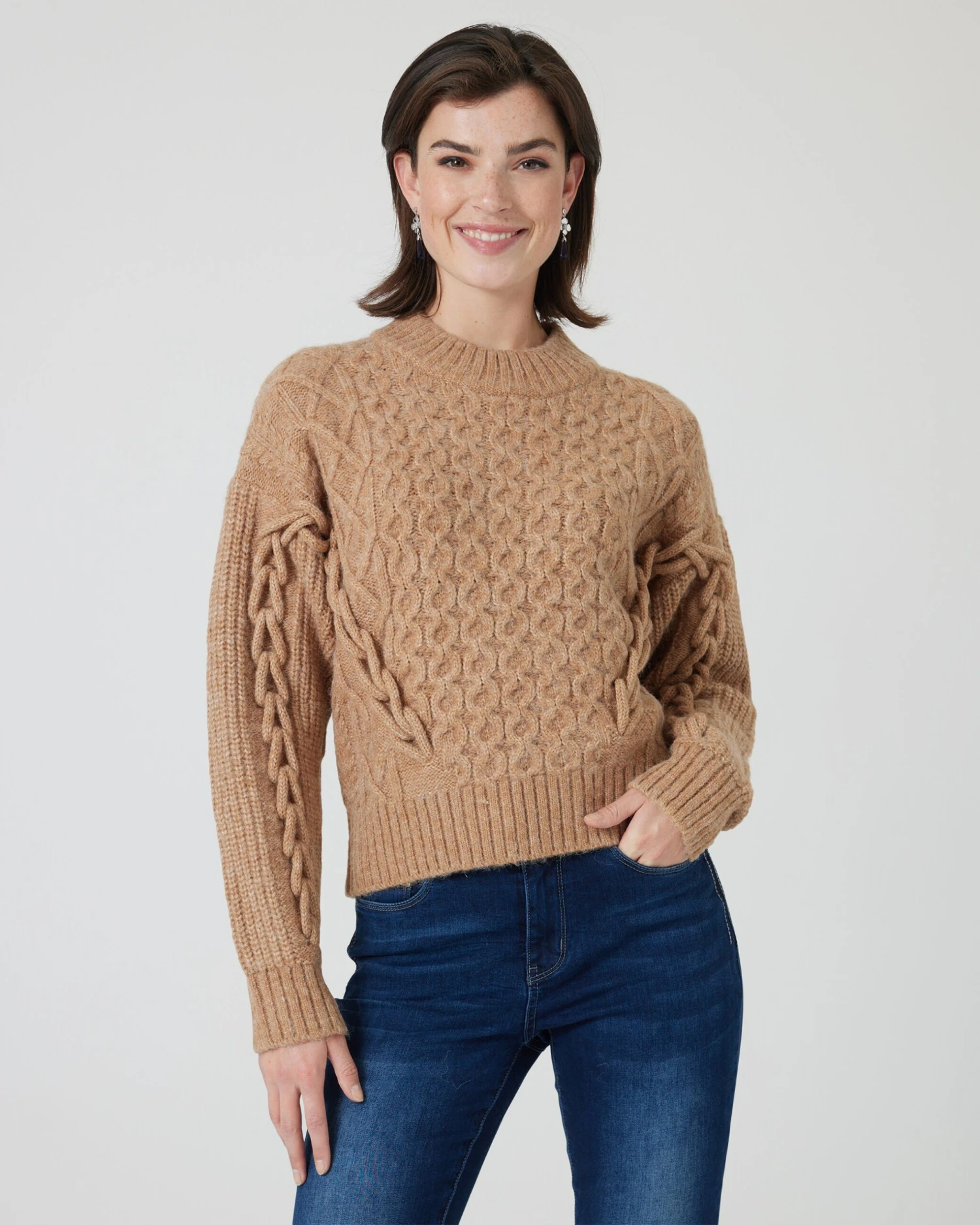 Pullover Mit Strickmustermix 4 Pullover Mit Strickmustermix – Bild 2