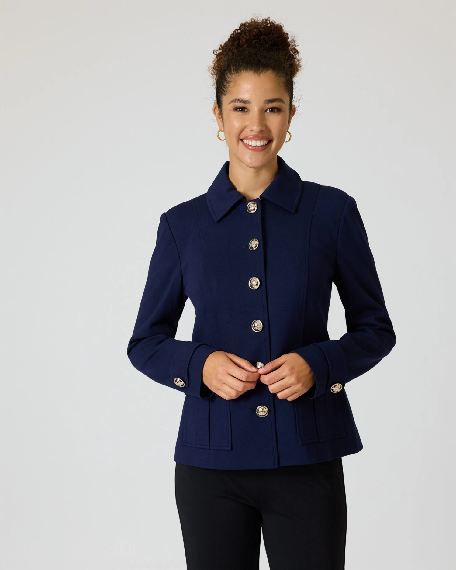 Military Jacket Aus Ponte 6 Military Jacket Aus Ponte – Bild 4