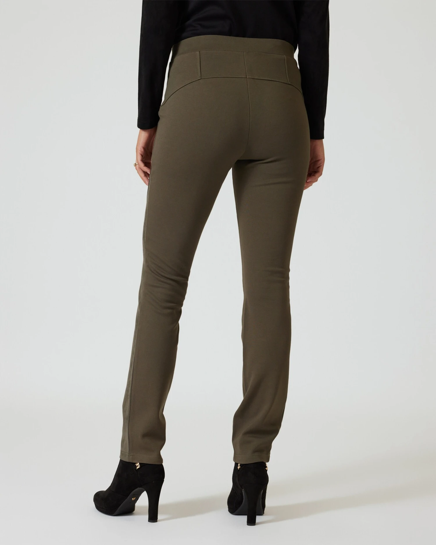 Hose Ponte Mix Mit Veloursleder-Imitat 8 Hose Ponte Mix Mit Veloursleder-Imitat – Bild 6