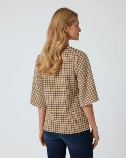 Shirt Mit Hahnentritt-Druck -Modegeschäft 59866070 4cef2138 2b9a 11ee 8f6f 5a72d431453d pics2080