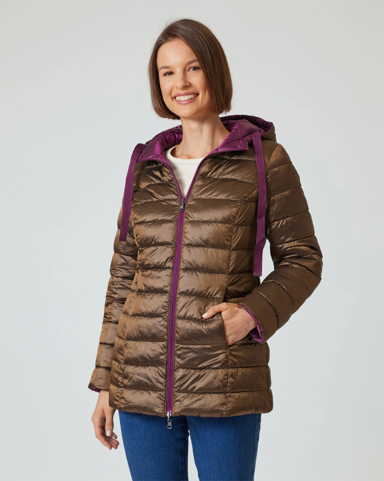 Wendesteppjacke Mit Kapuze 11 Wendesteppjacke Mit Kapuze – Bild 9