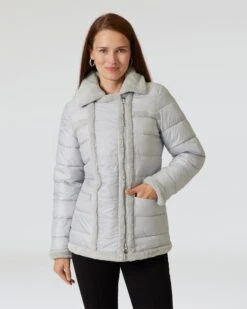 Steppjacke Im Biker-Stil