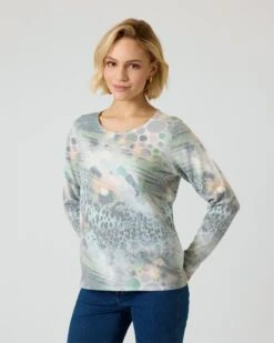 Pullover Mit Aquarell-Druck -Modegeschäft 59877566 ca9017b5 3d9a 11ee 8f6f 5a72d431453d pics2080
