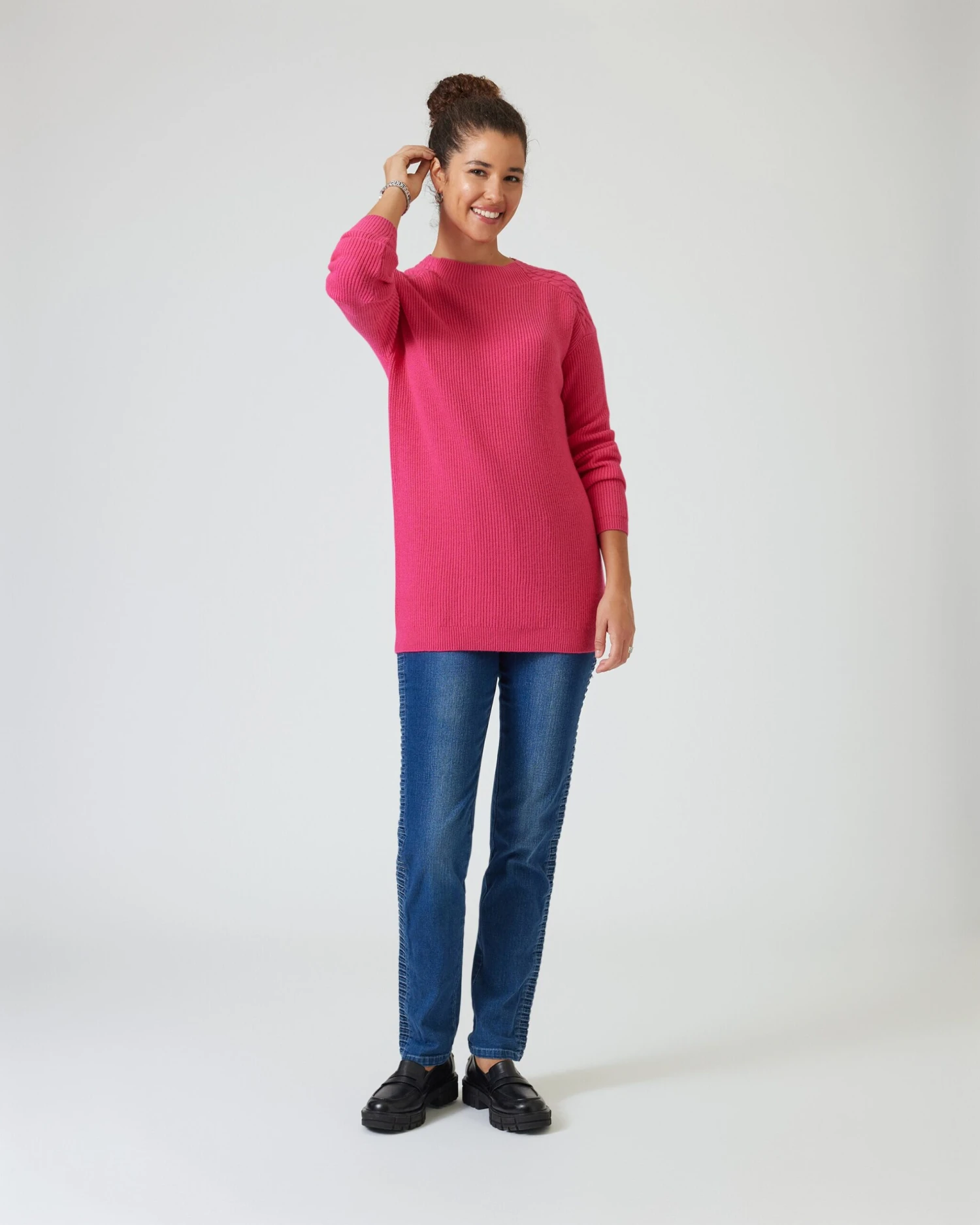 Pullover Mit Zopfmuster An Den Schultern 7 Pullover Mit Zopfmuster An Den Schultern – Bild 5