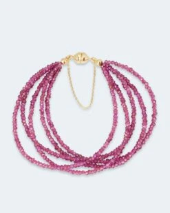 Armband Mit Rhodolith