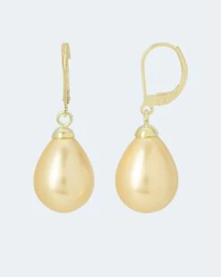 Ohrhänger Mit MK-Perle 12 X 15 Mm