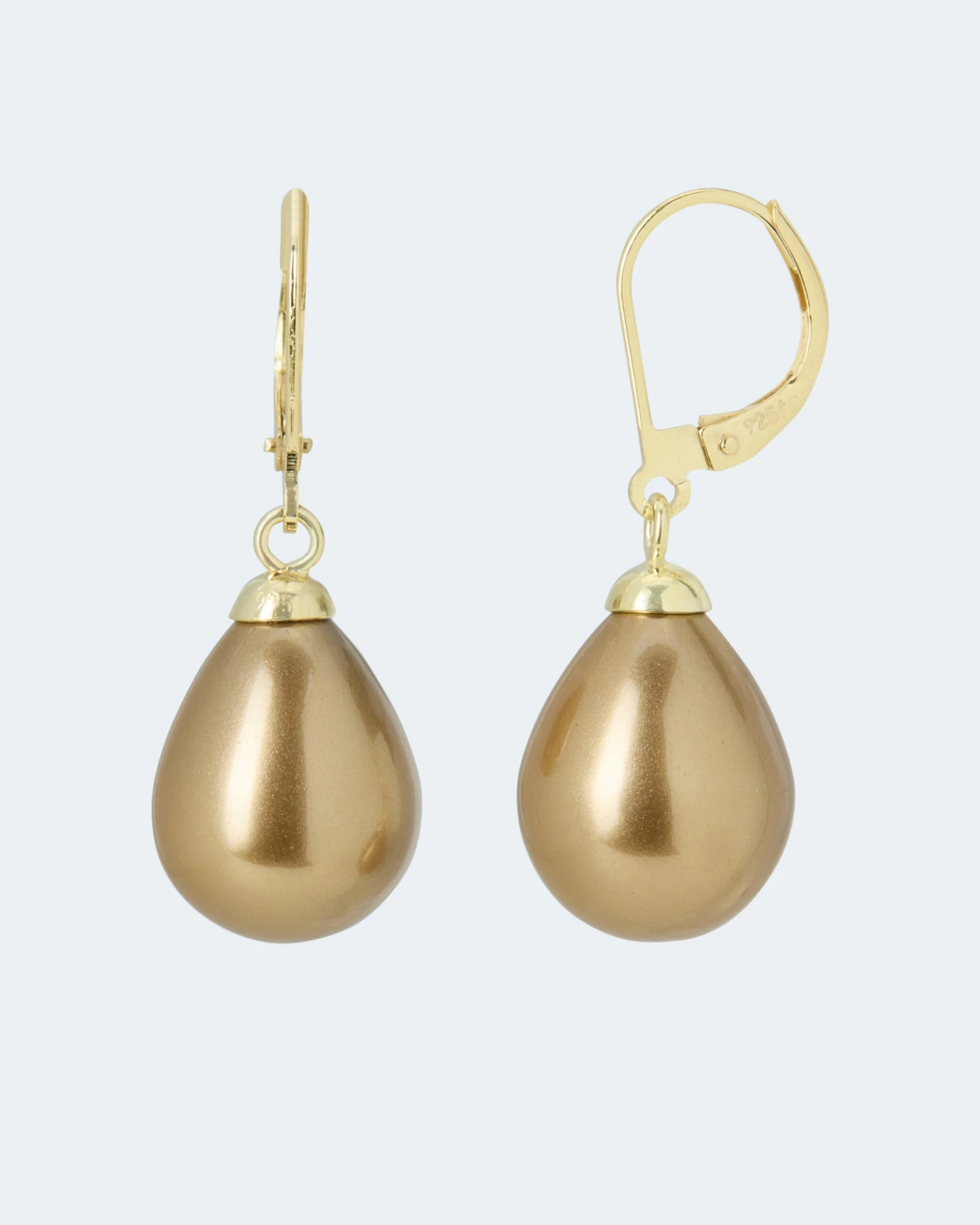 Ohrhänger Mit MK-Perle 12 X 15 Mm 5 Ohrhänger Mit MK-Perle 12 X 15 Mm – Bild 3