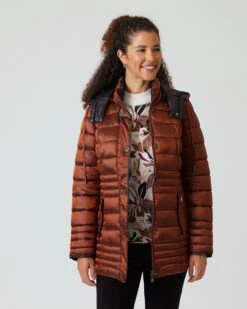 Steppjacke Im Metallic-Look