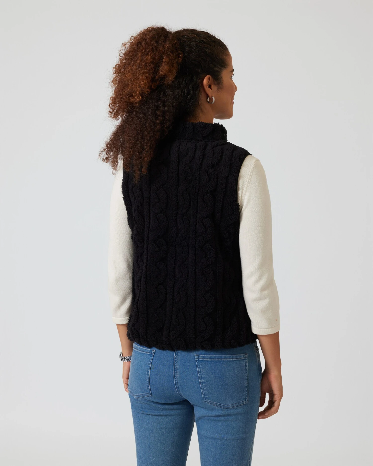 Weste Mit Strukturmuster 12 Weste Mit Strukturmuster – Bild 10