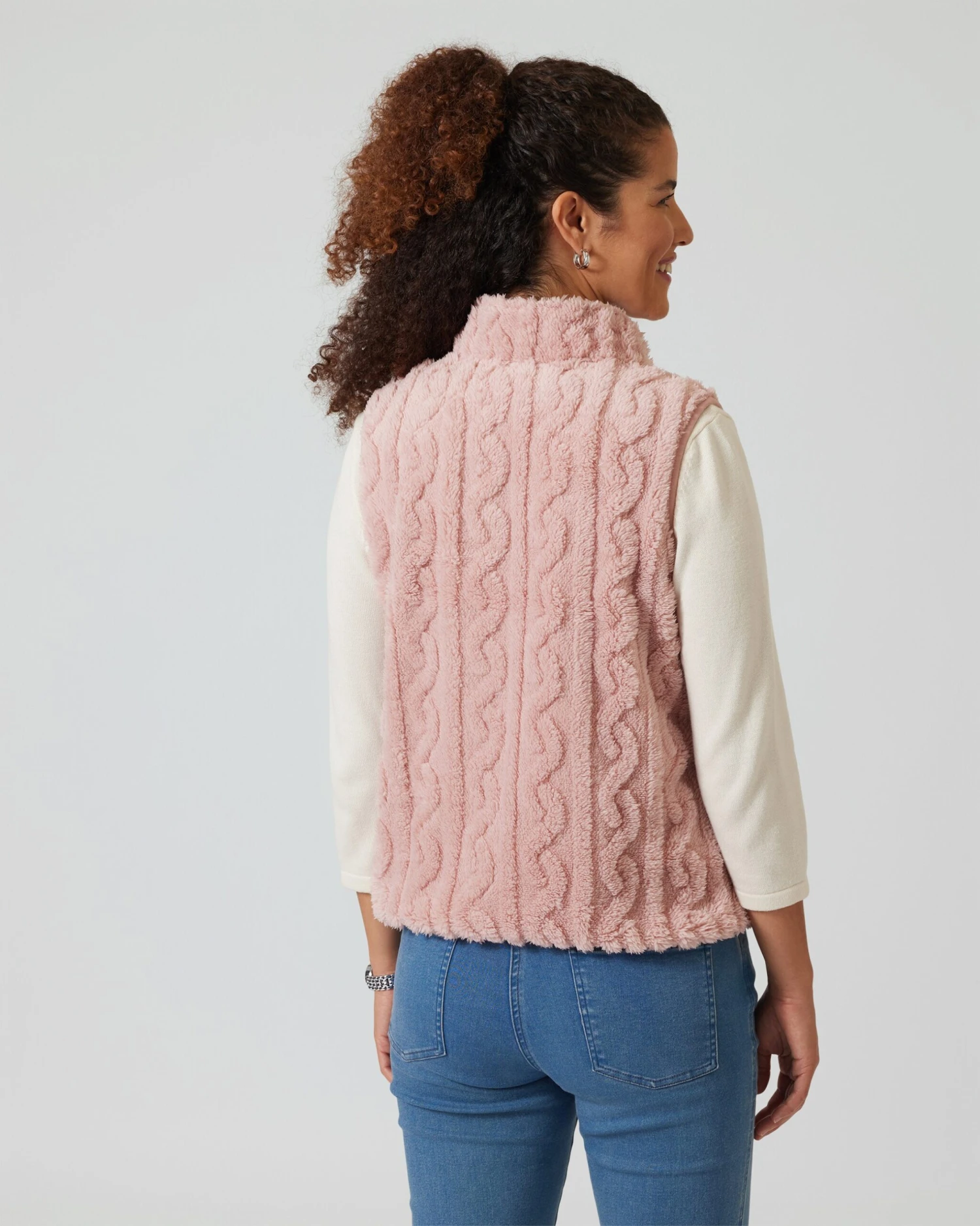 Weste Mit Strukturmuster 8 Weste Mit Strukturmuster – Bild 6