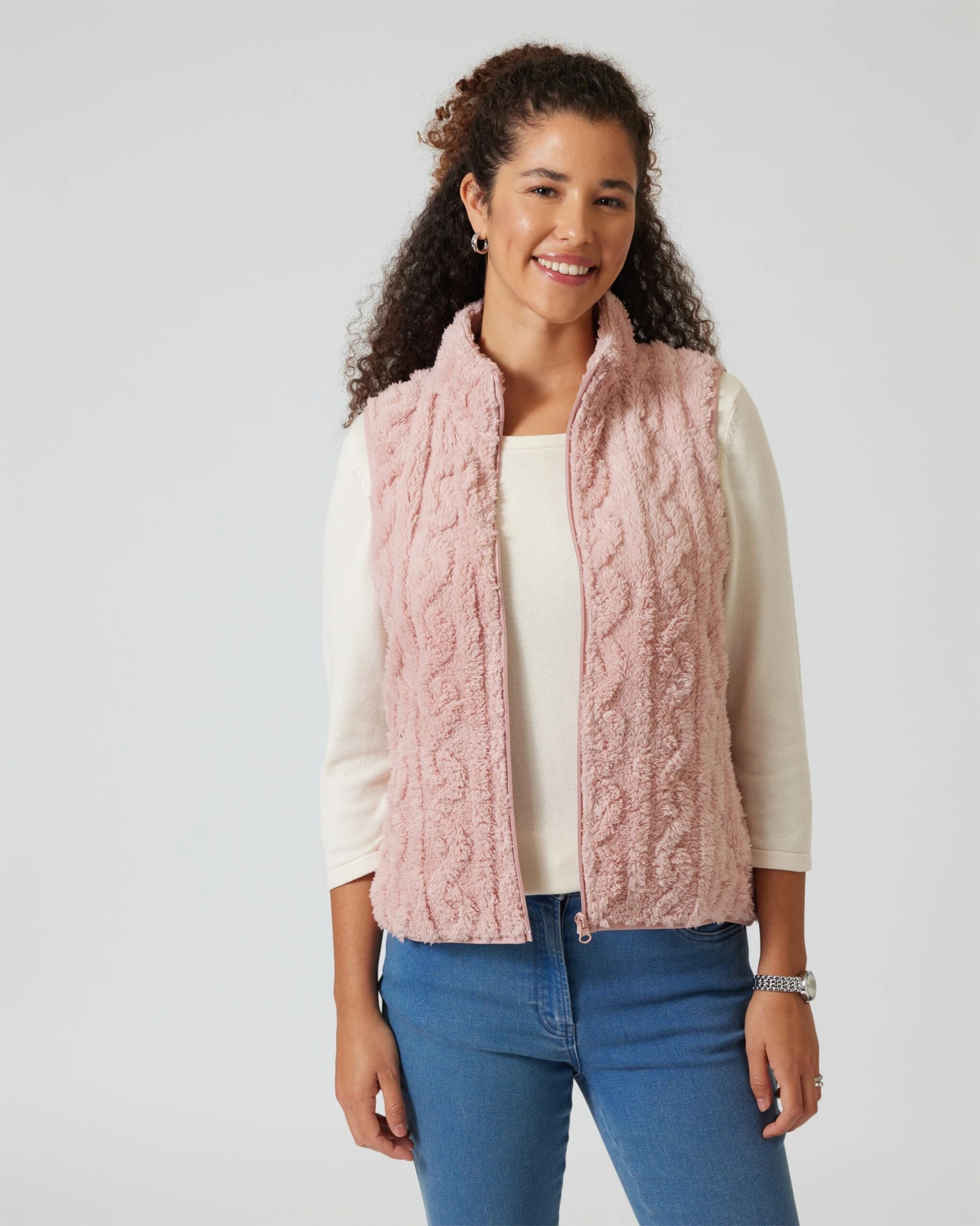 Weste Mit Strukturmuster 6 Weste Mit Strukturmuster – Bild 4