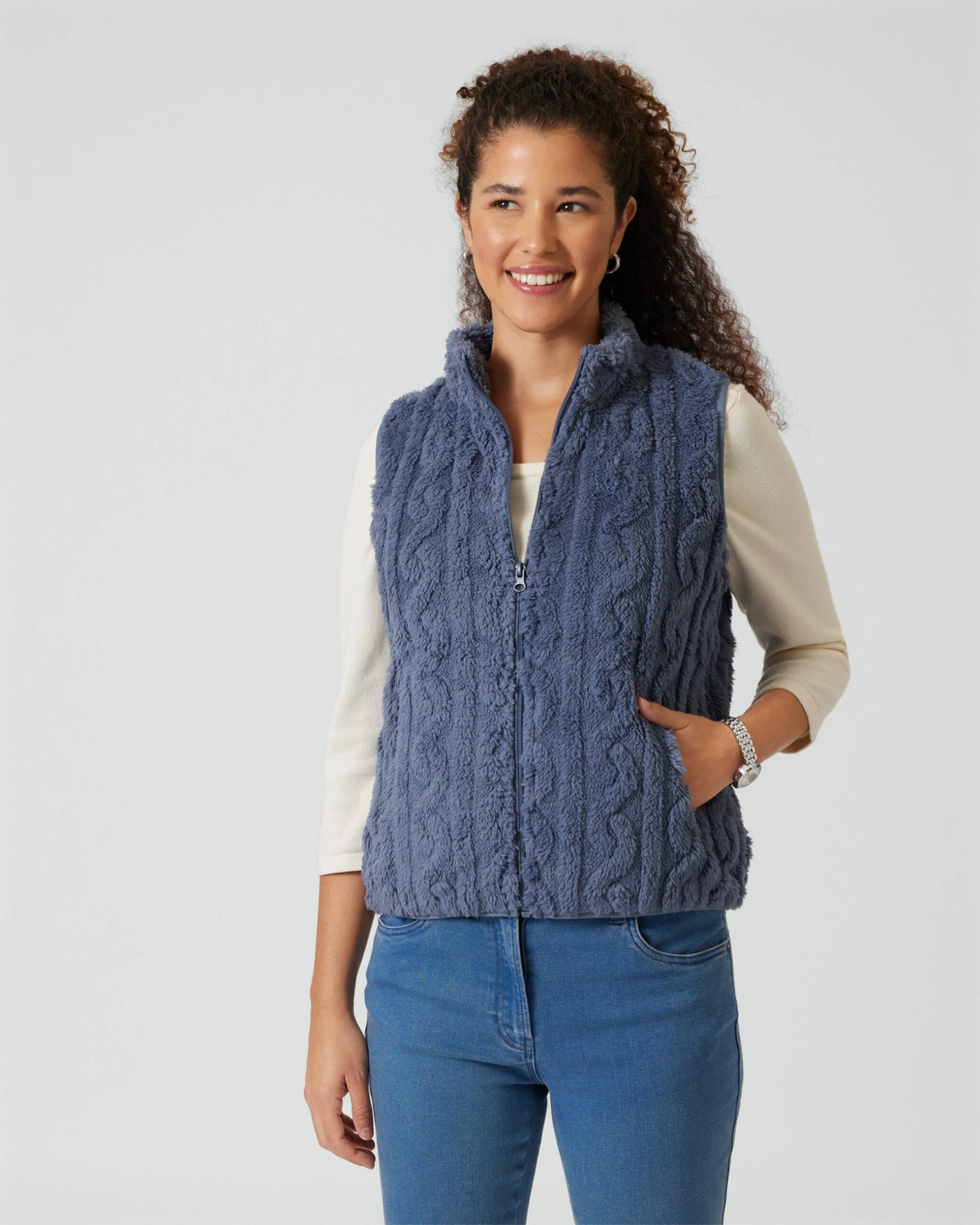 Weste Mit Strukturmuster 13 Weste Mit Strukturmuster – Bild 11