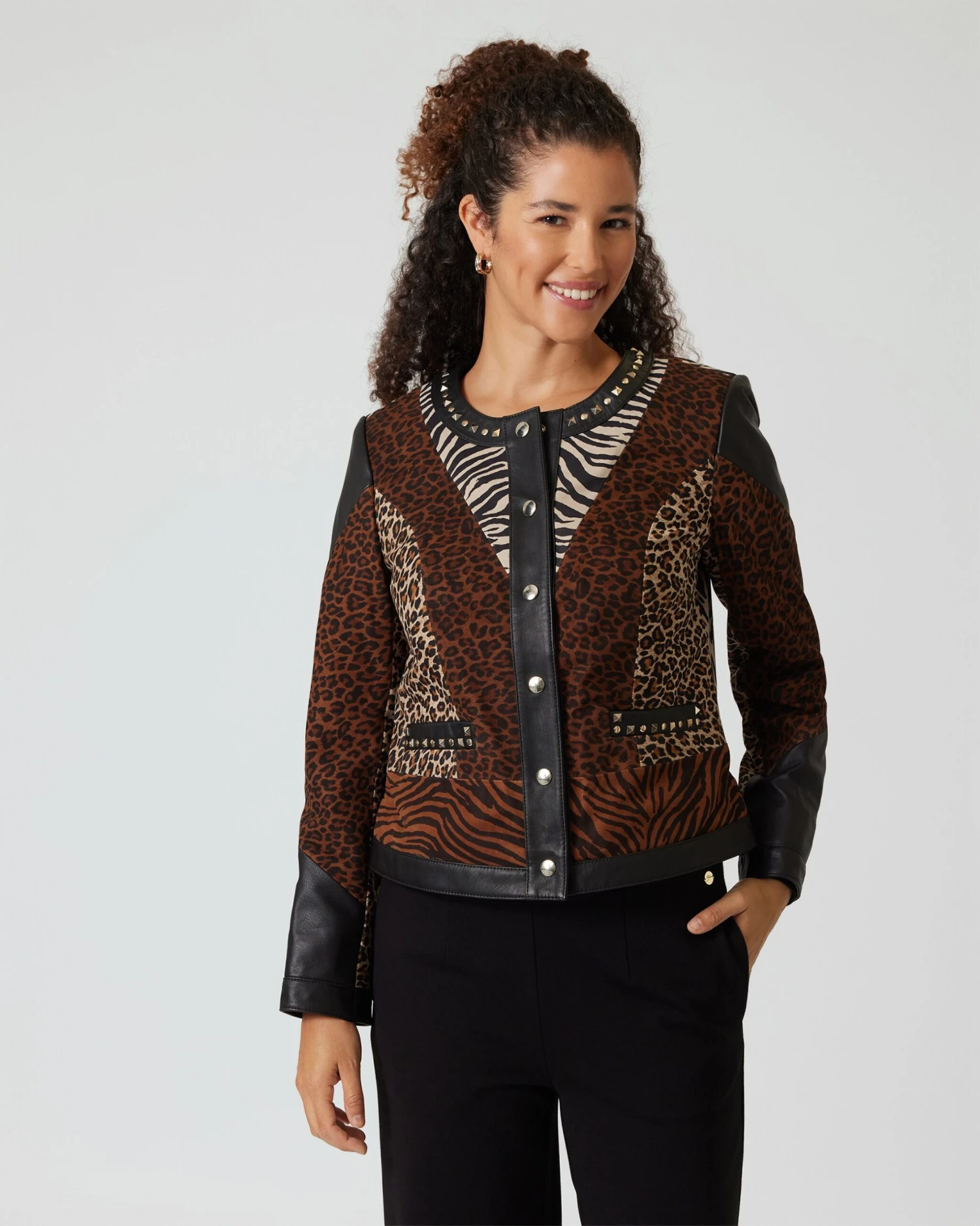 Lederjacke Im Patchdesign 4 Lederjacke Im Patchdesign – Bild 2