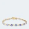Armband Mit Tansanit AAAA+ Und Brillanten