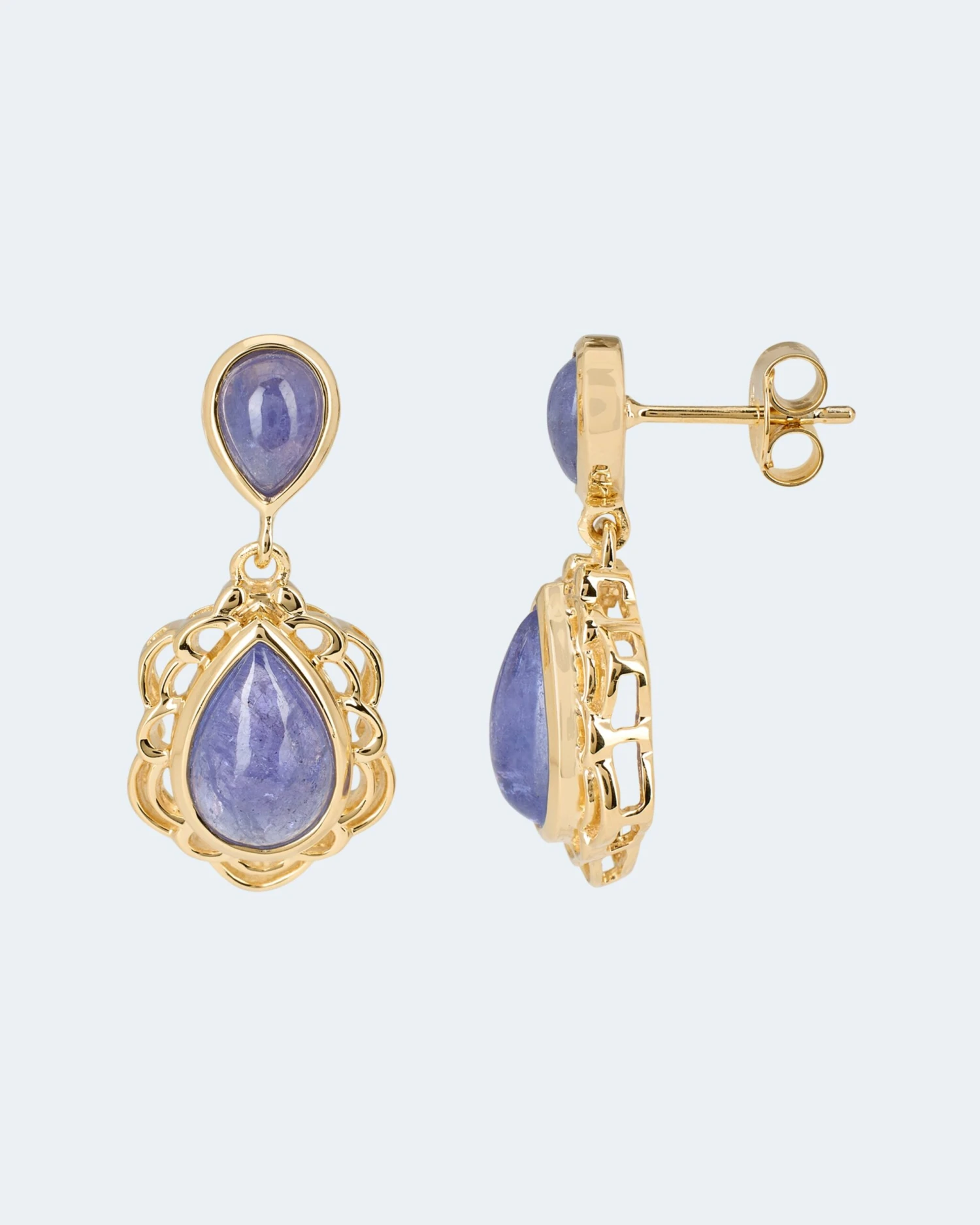 Ohrhänger Mit Tansanit AAA+ 3 Ohrhänger Mit Tansanit AAA+