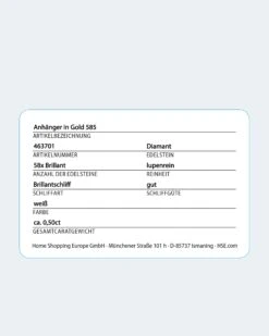 Brillant-Wechselanhänger 0,50 Ct 15 Brillant-Wechselanhänger 0,50 Ct -Modegeschäft 59897256 74e0fcad 4811 11ee 8f6f 5a72d431453d pics2080