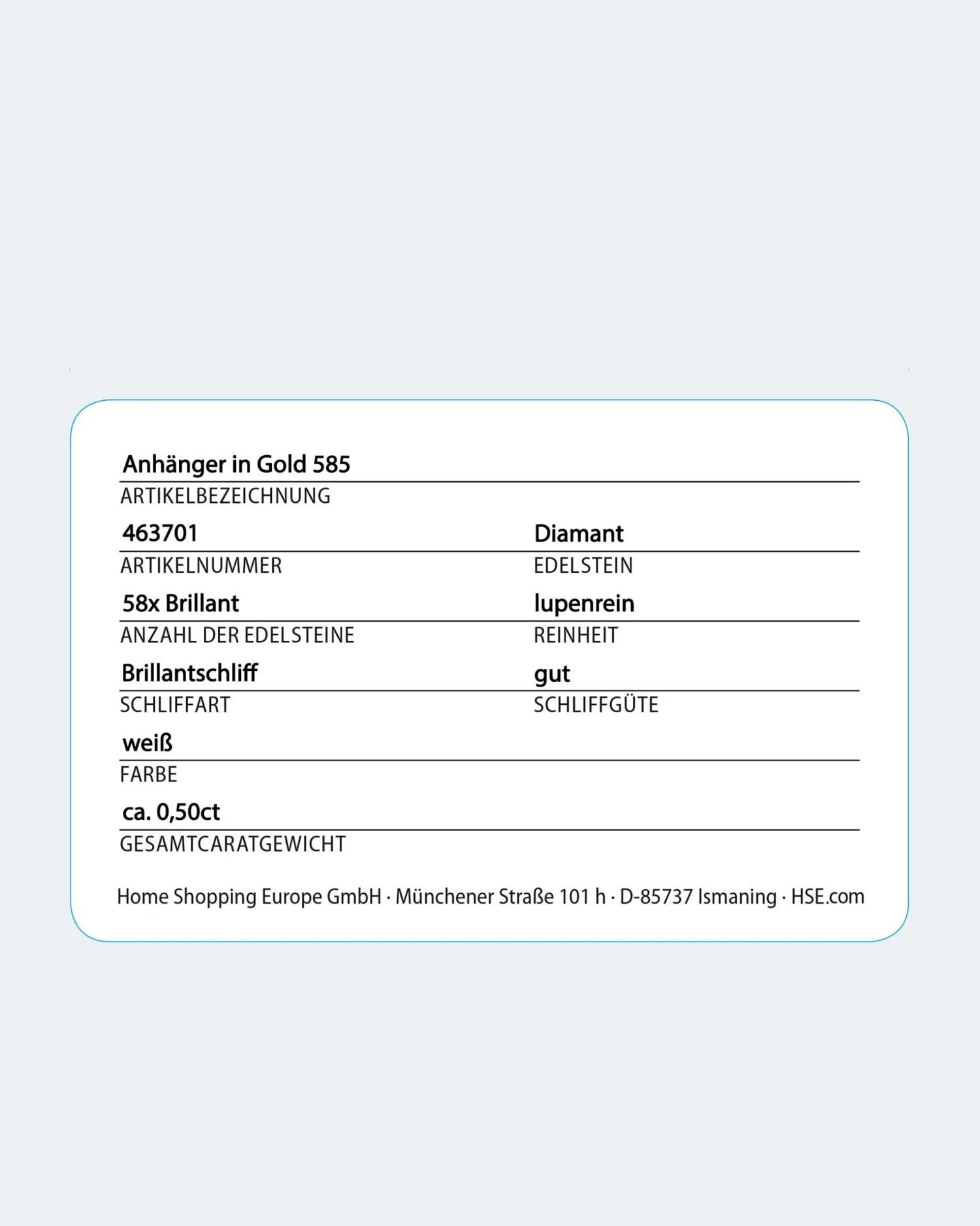 Brillant-Wechselanhänger 0,50 Ct 9 Brillant-Wechselanhänger 0,50 Ct – Bild 7