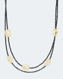 Collier Mit Spinell Und Bergkristall